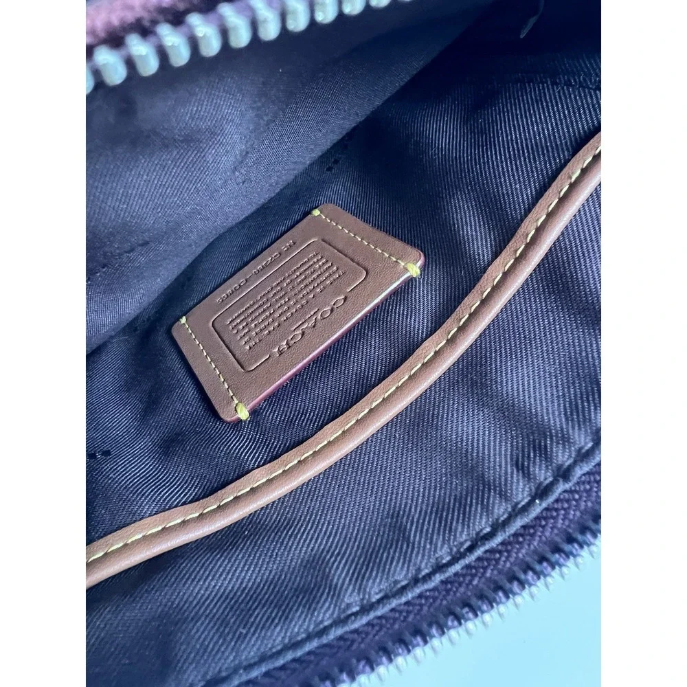 Coach Kitt Messenger Crossbody Bag in Metallic Cherry